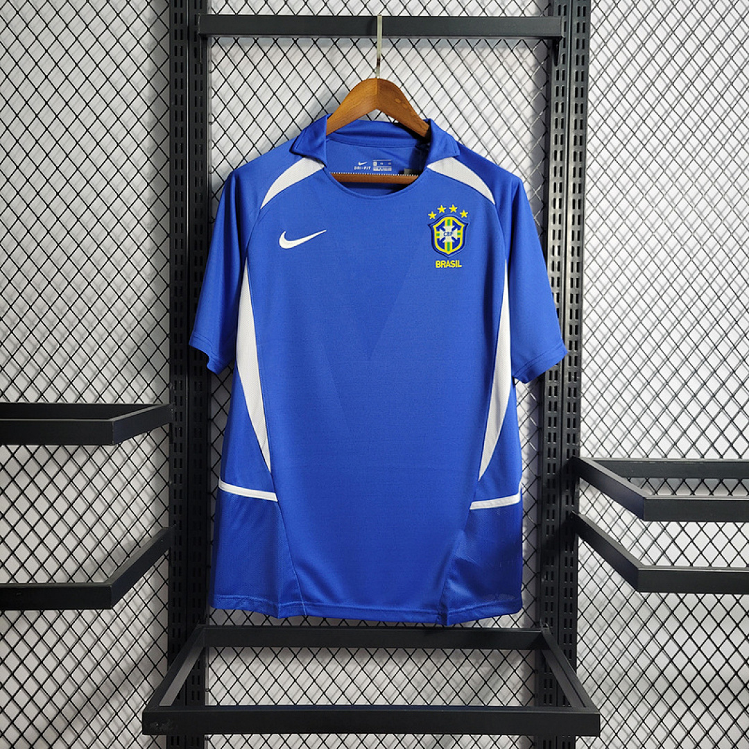 retro 2002 Brazil away blue