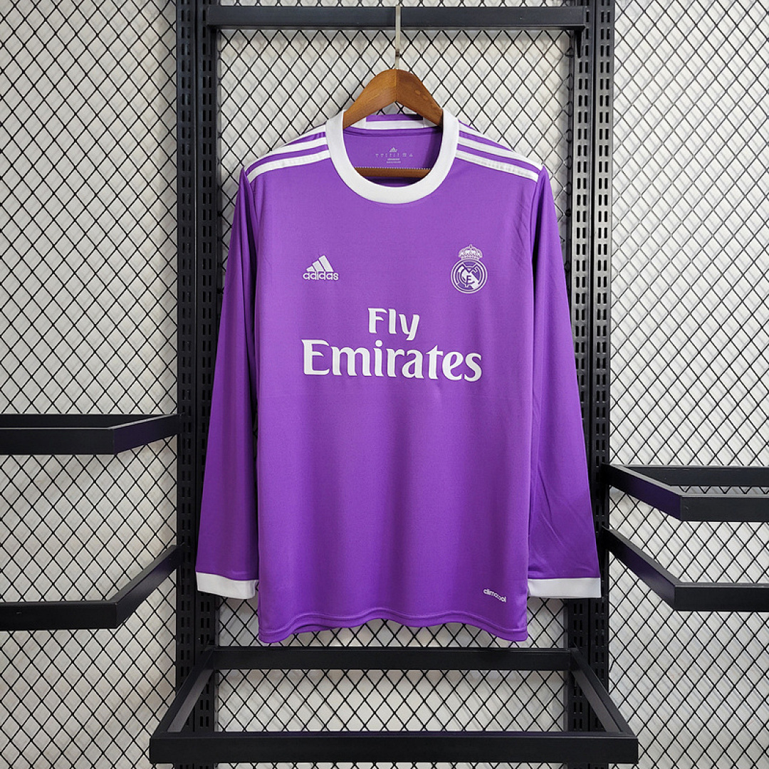 Retro Long Sleeve Real Madrid 17/18 away S-XXL