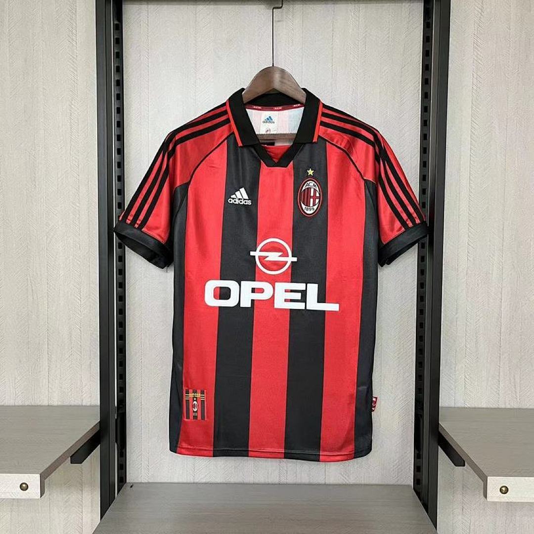 Retro 1998/99 AC Milan Home Size S-XXL