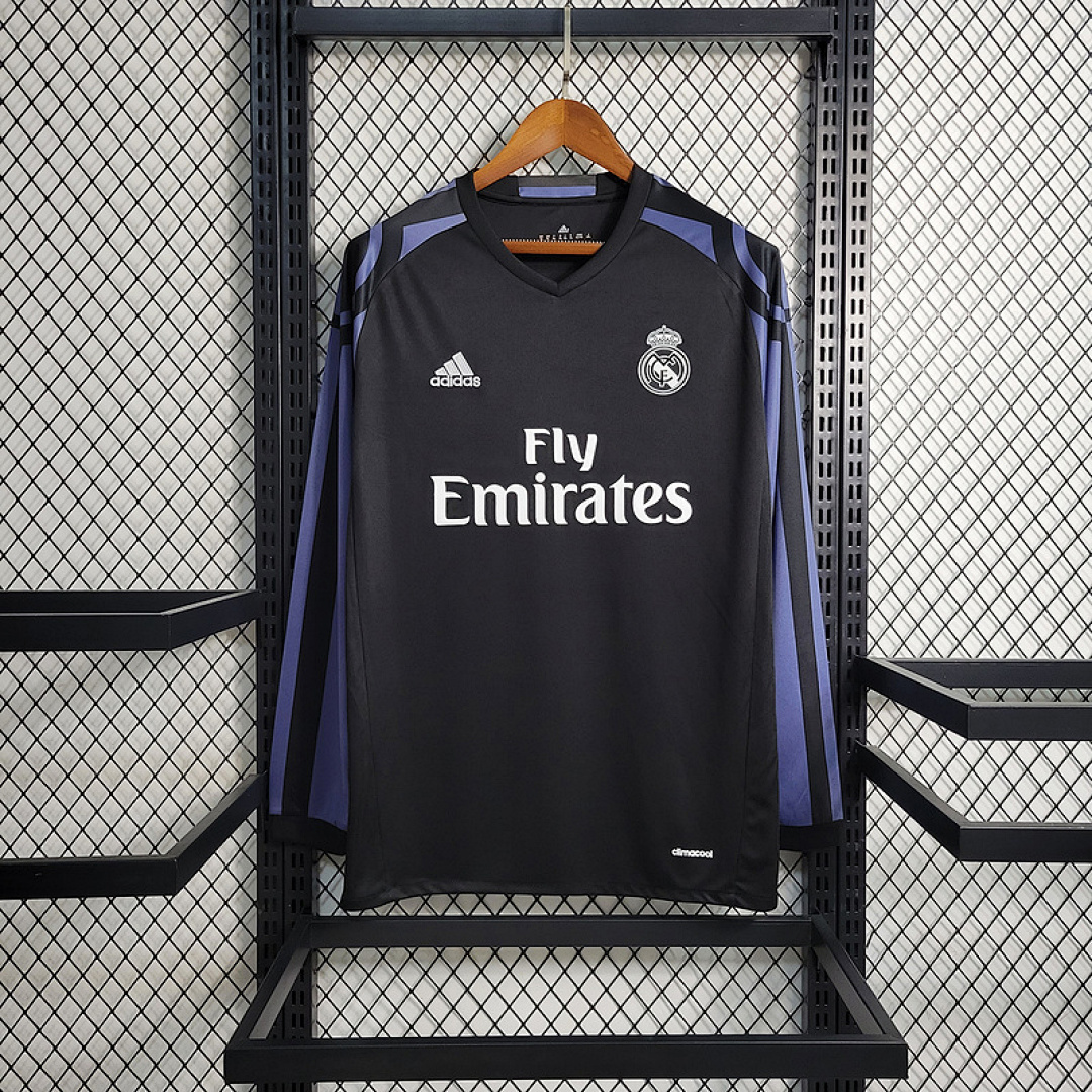 Retro16-17 Real Madrid Second Away Long Sleeve S-XXL
