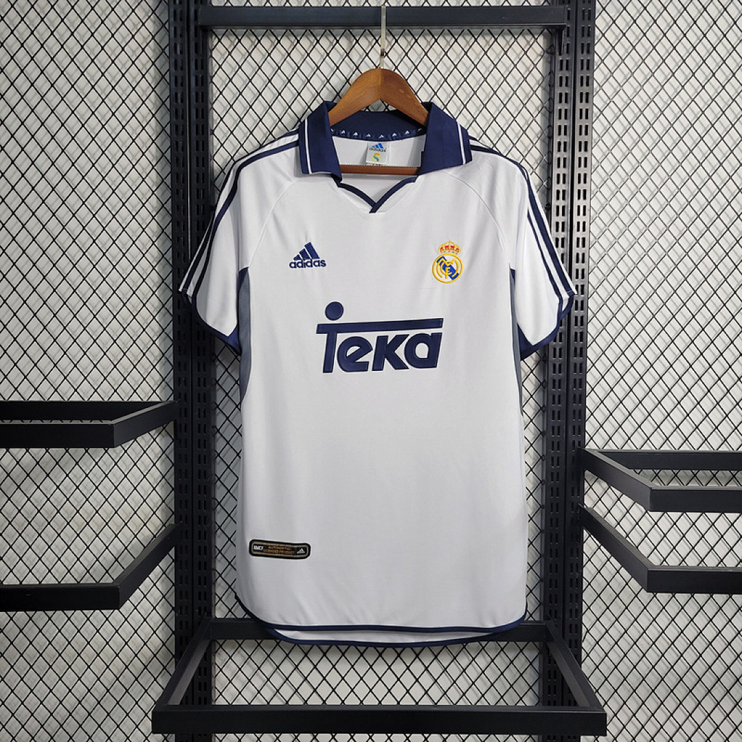 Retro 00-01 Real Madrid Home Size S-XXL