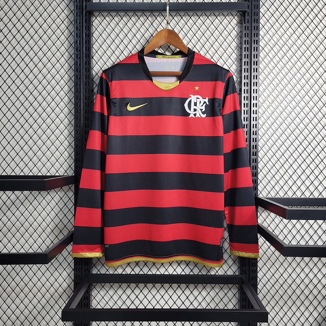 Retro Version 2009 Flamengo Home Long Sleeve Size S-4XL