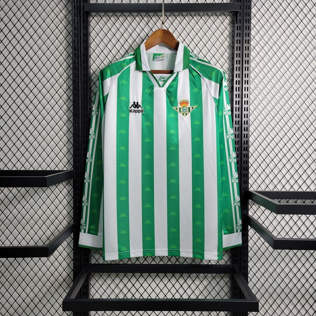 Retro 95-97 Betis Home Long Sleeve Size S-XXL