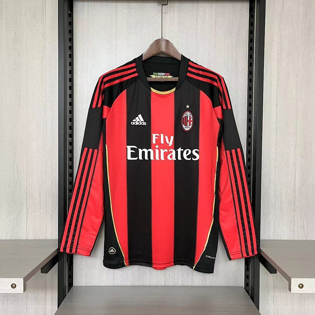 Retro long sleeve AC Milan 2000/11 home S-XXL