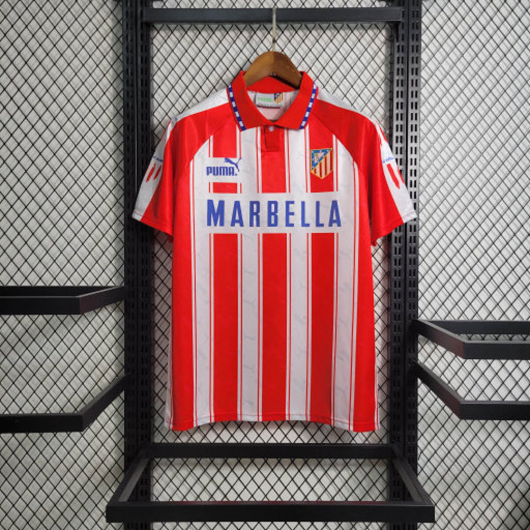 Retro 95-96 Atletico Madrid Home Size S-XXL
