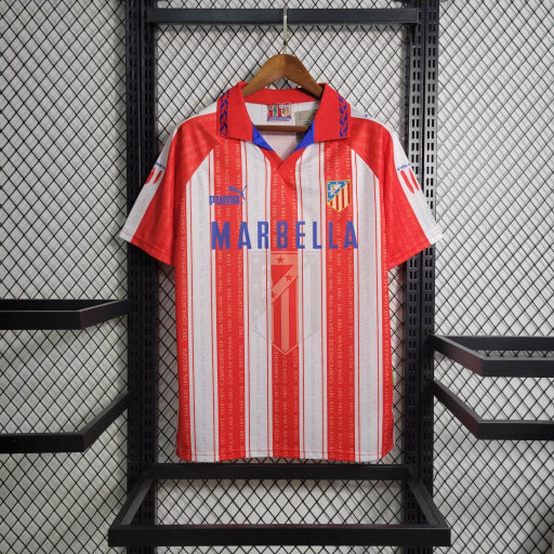 Retro 94-95 Atletico Madrid Home Size S-XXL