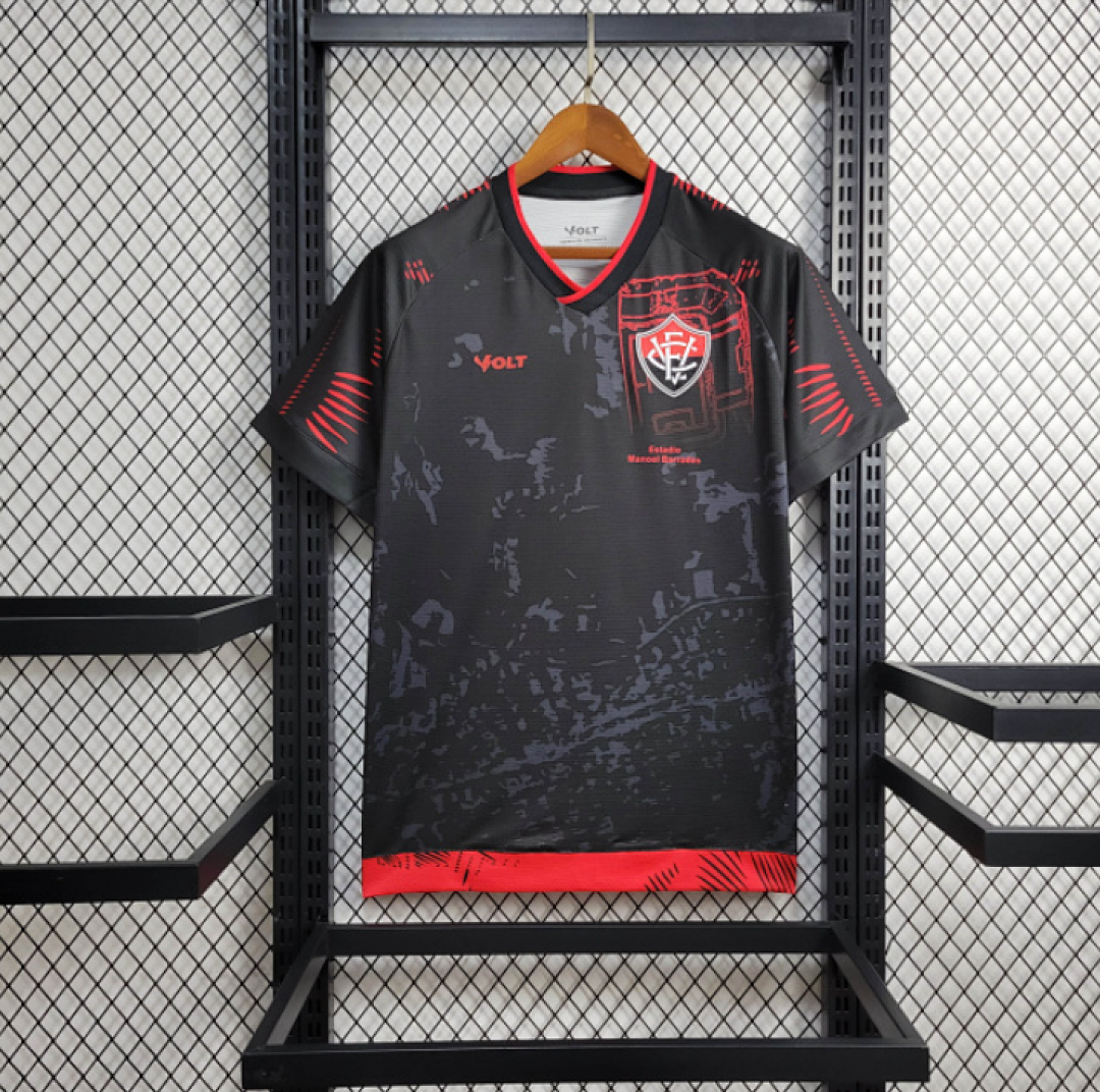 Camisa Vitória 2024/25 - Home (Rubro-Negra) Oficial