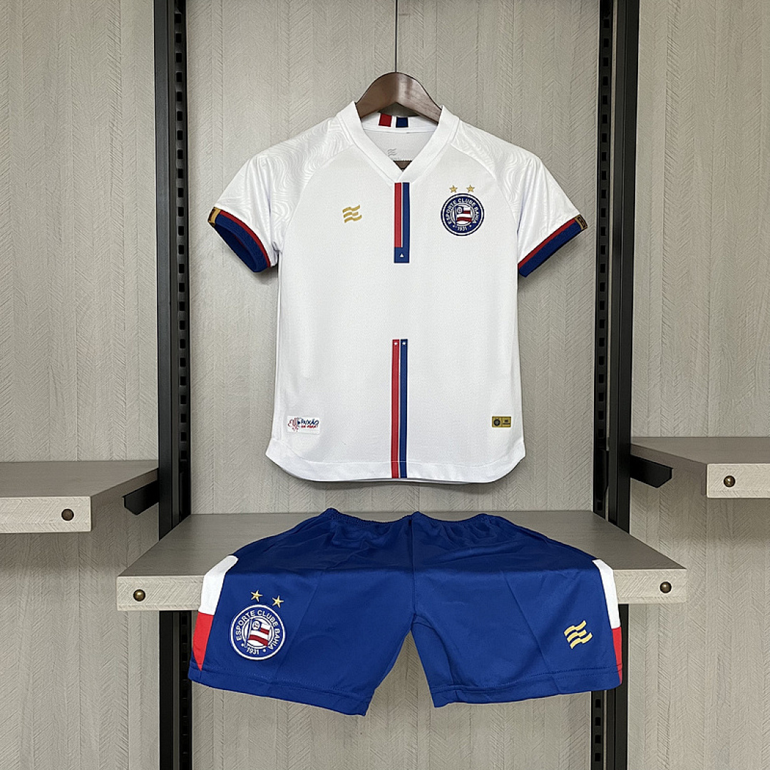 Kit Bahia 2024/25 Home (Branco) - Infantil (Camisa + Short)