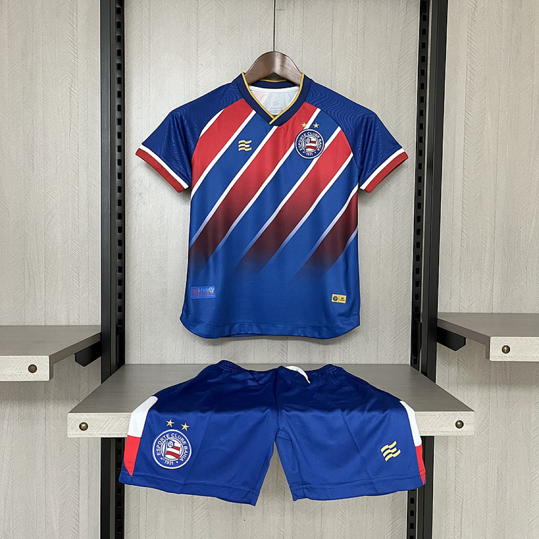 Kit Bahia 2024/25 Away (Tricolor) - Infantil (Camisa + Short)