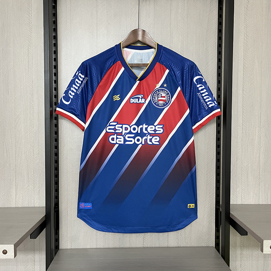 Camisa Bahia 2024/25 - Away (Tricolor) + Patrocinadores Oficiais