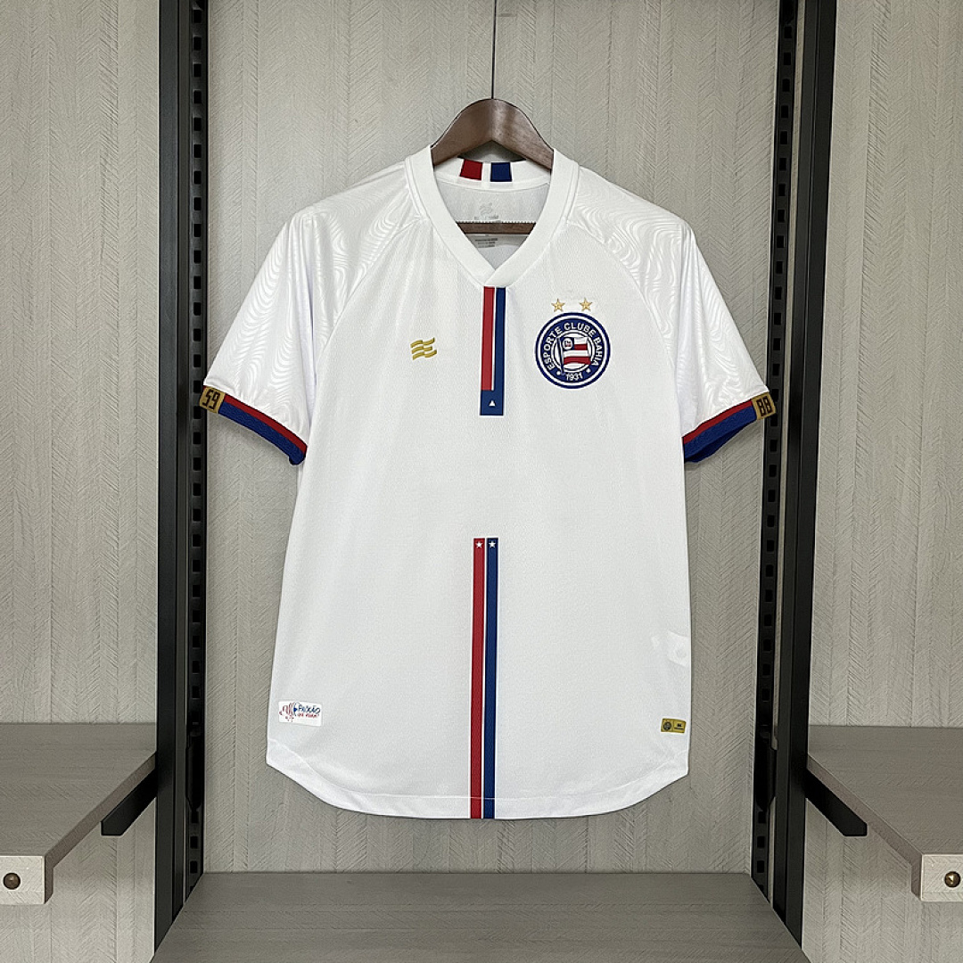 Camisa Bahia 2024/25 - Home (Branca) - Versão Clean (Sem Patrocínio)