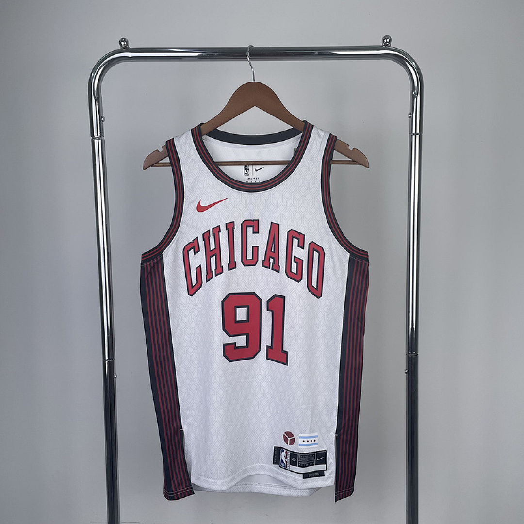23 NBA Chicago Bulls (91 RODMAN) S-XXL
