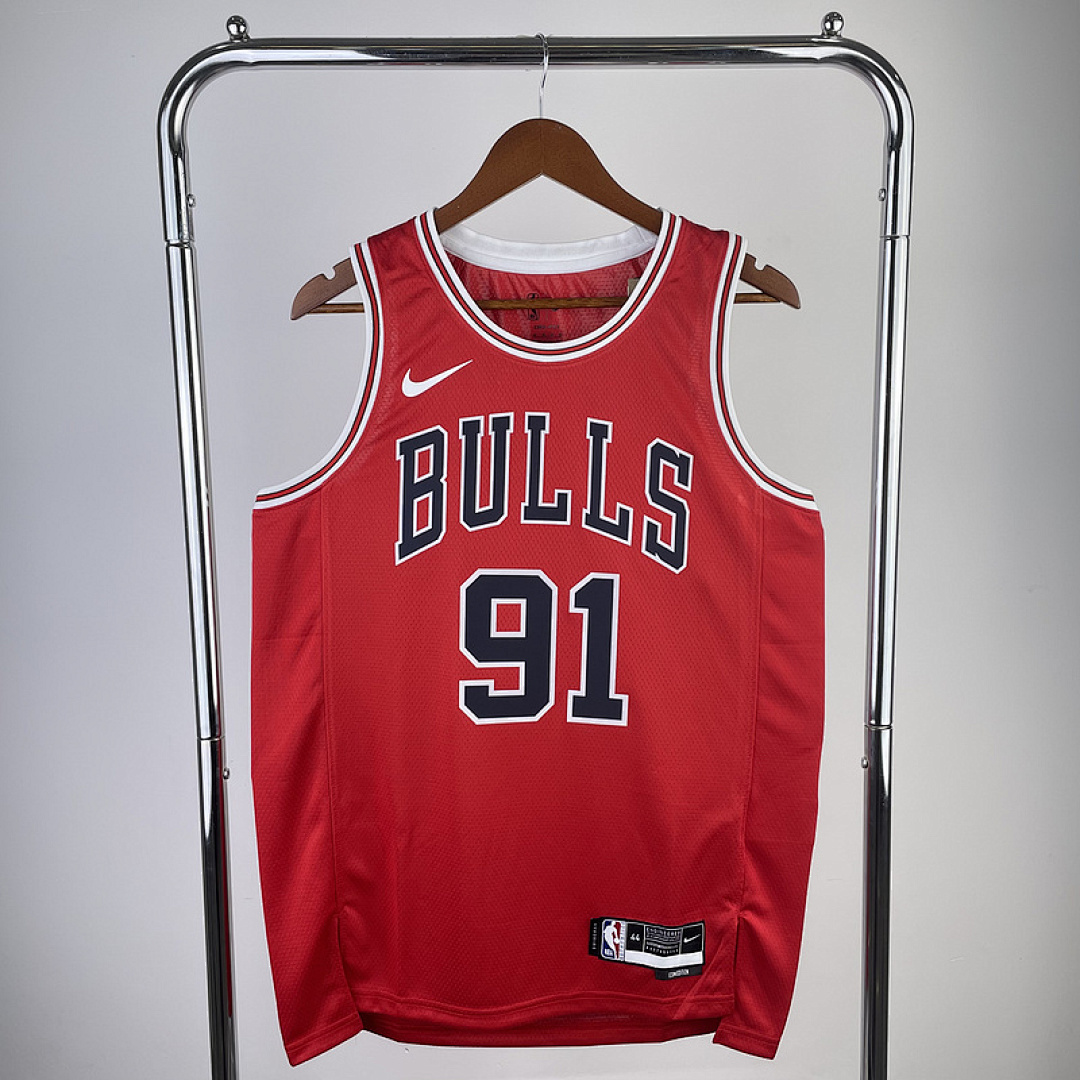 23 NBA Chicago Bulls (91 RODMAN) S-XXL