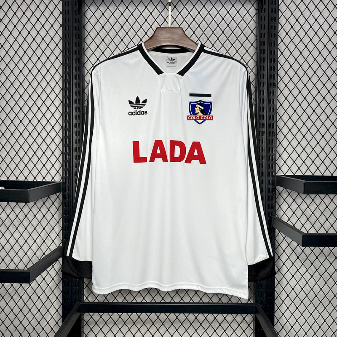 Retro Manga Longa 1991 Colo Colo S-XXL