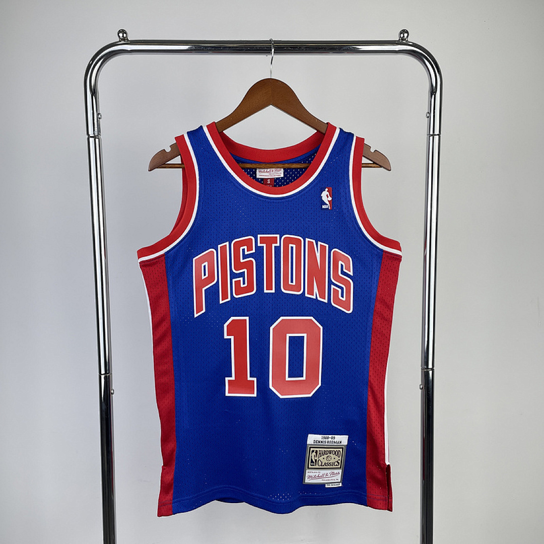 1988-89 NBA Detroit Pistons (10 RODMAN) S-XXL