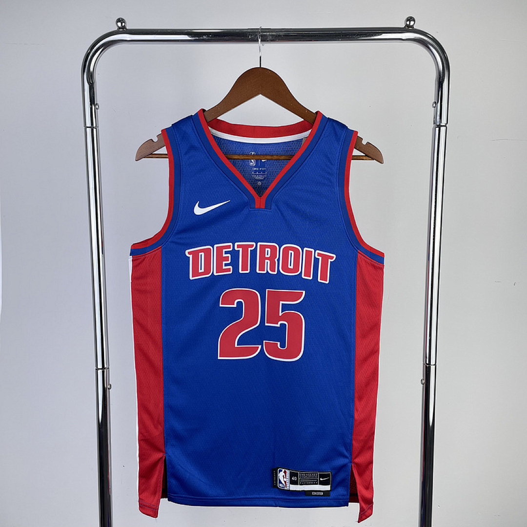 23 NBA Detroit Pistons (25 ROSE) S-XXL