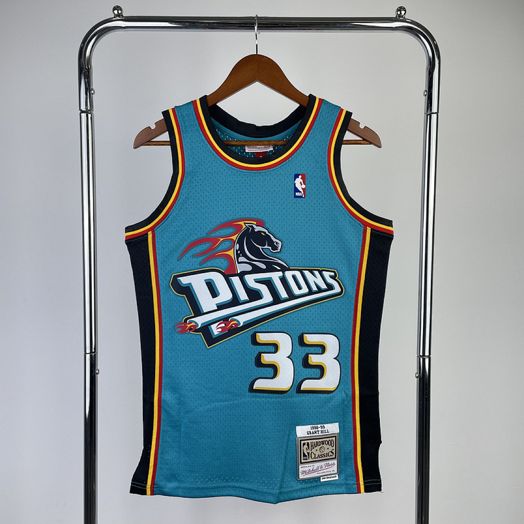 1998 NBA Detroit Pistons (33 HILL) S-XXL