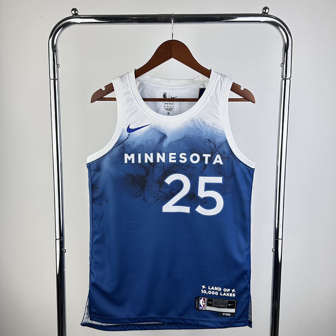 24 NBA Minnesota Timberwolves (25 ROSE) S-XXL