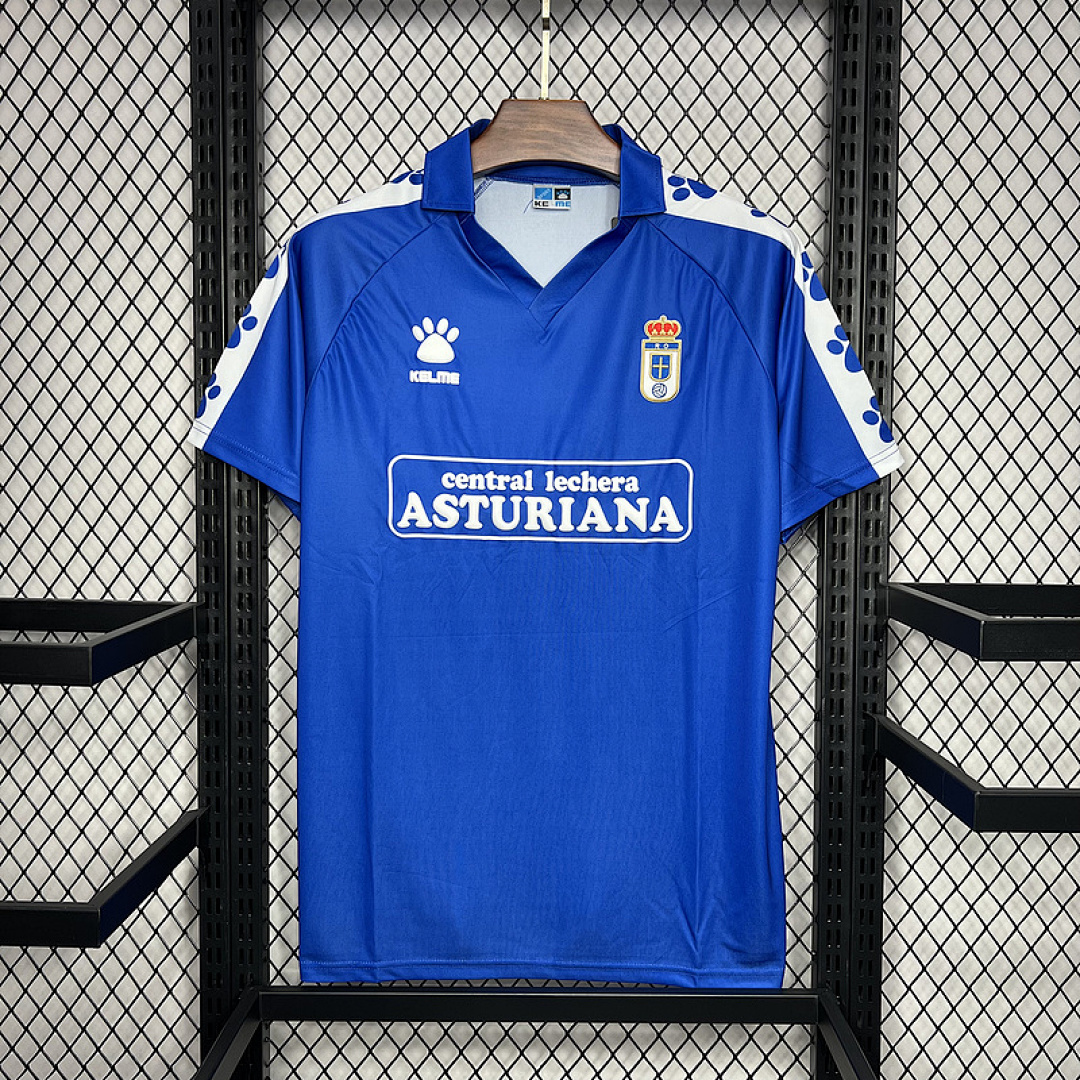 Retro 1990-91 Real Oviedo Home S-XXL