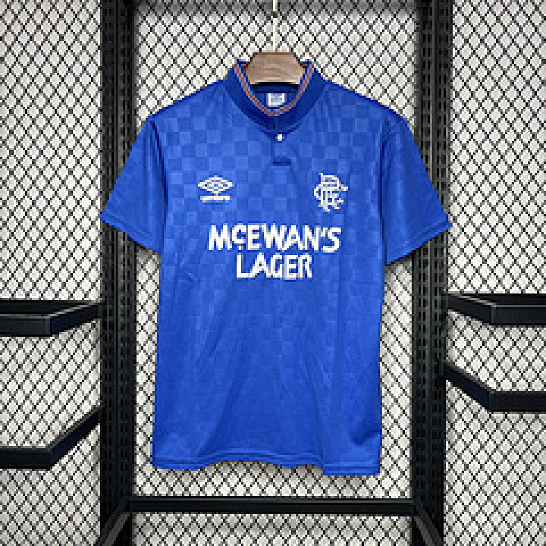 Retro 1987-90 Rangers Home S-XXL