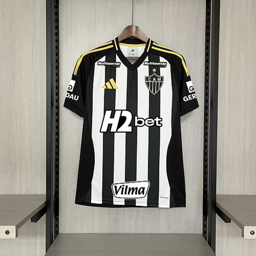 25-26 Atlético Mineiro Home S-XXXXL + TODOS PATROCÍNIOS