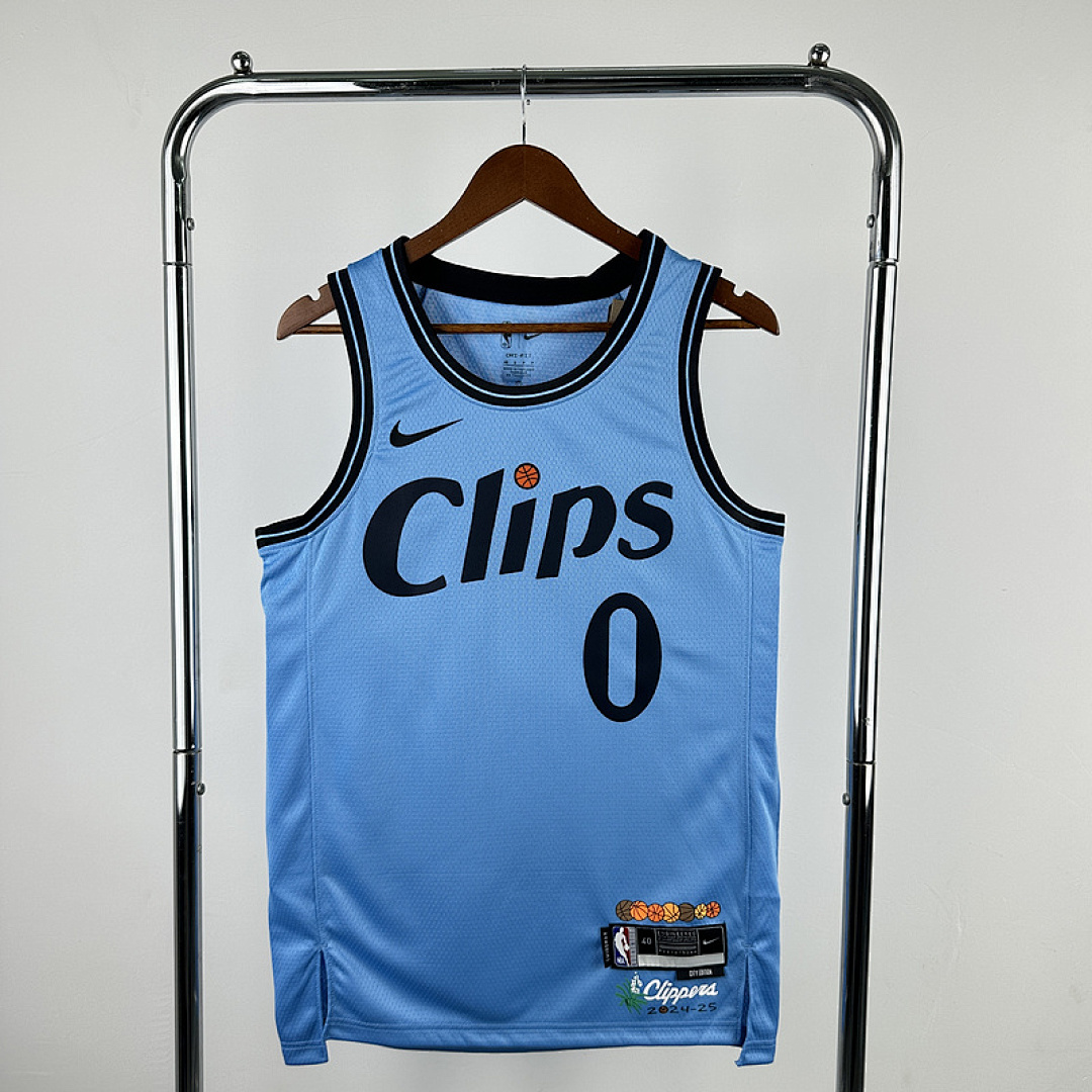 25 NBA Los Angeles Clippers (0 WESTBROOK) S-XXL