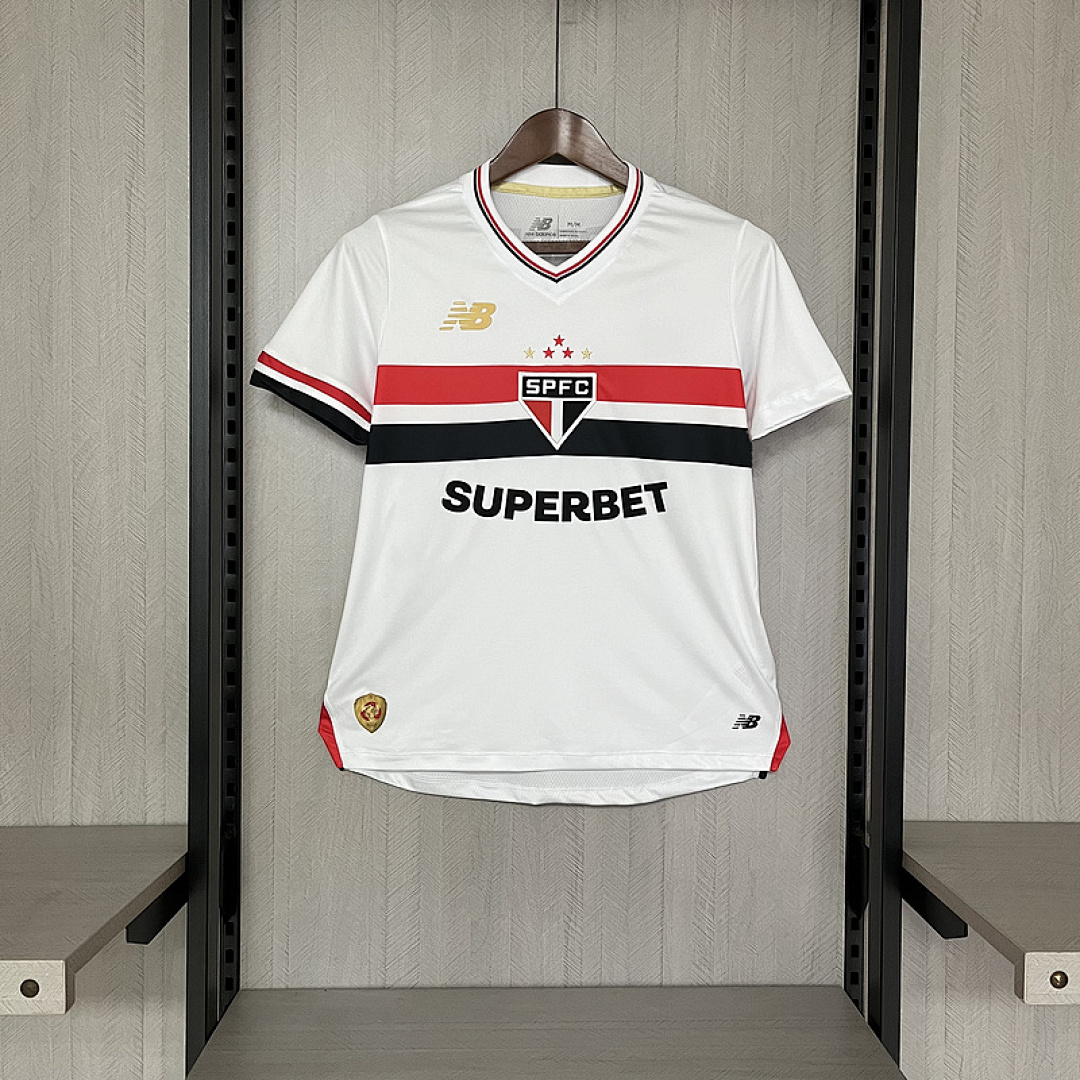 25-26 Feminina São Paulo Home S-XXL