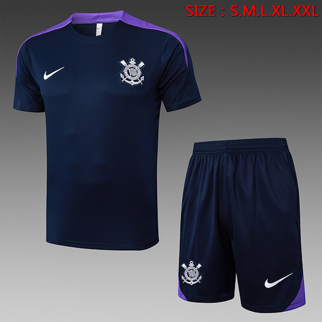 25-26 Kit Adulto Corinthians Treino Roxo S-XXL