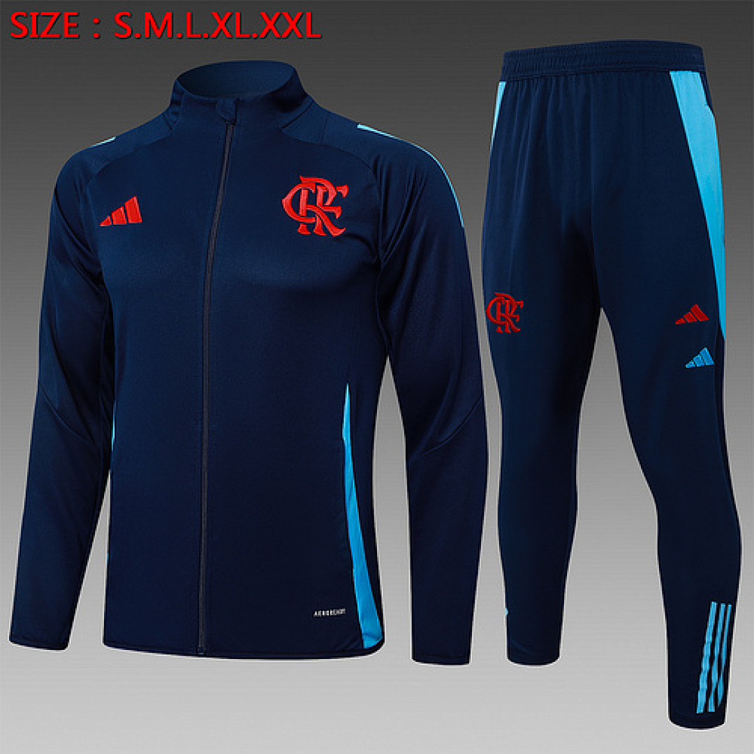 25-26 Kit Adulto Flamengo Azul Escuro S-XXL