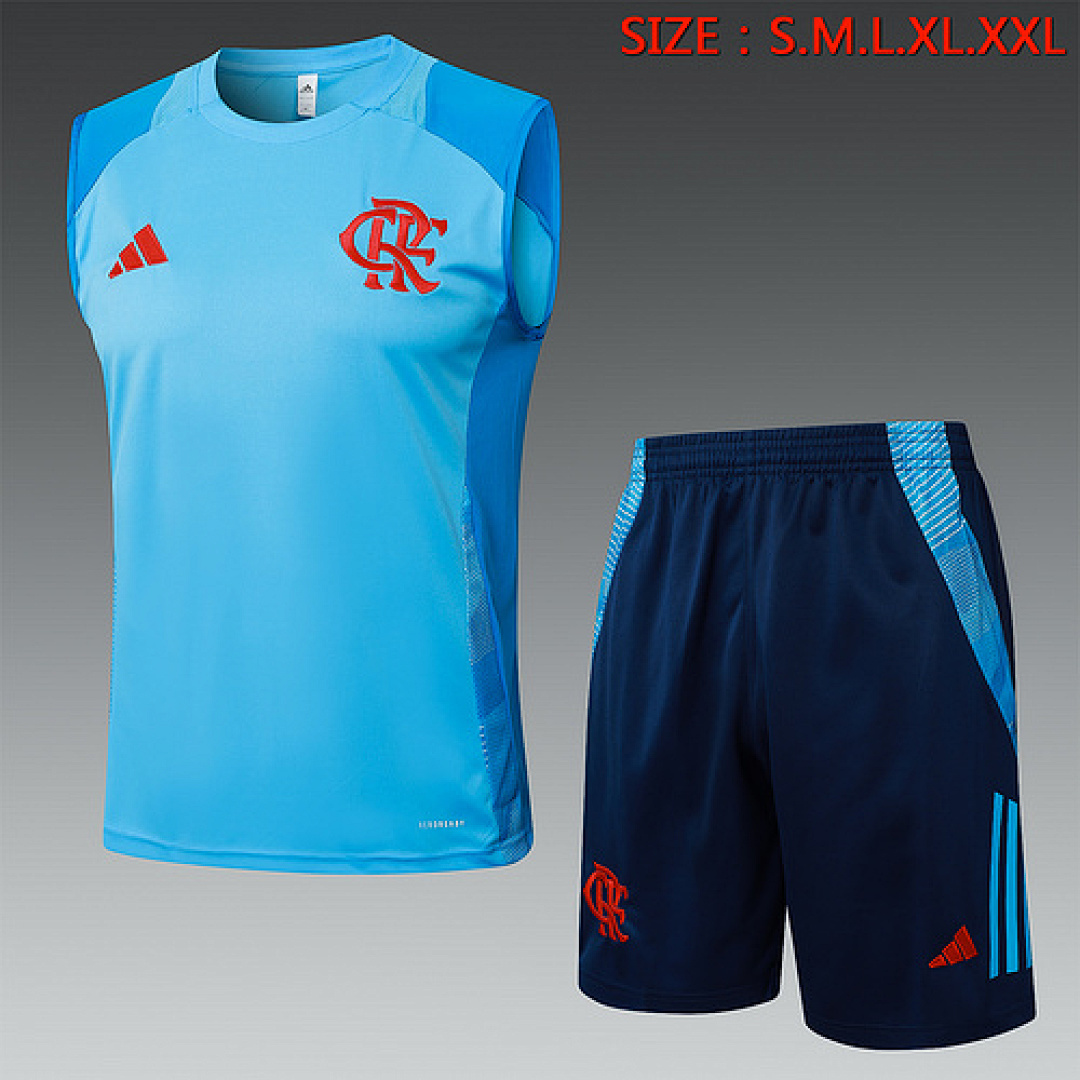 25-26 Kit Adulto Regata Flamengo Azul S-XXL