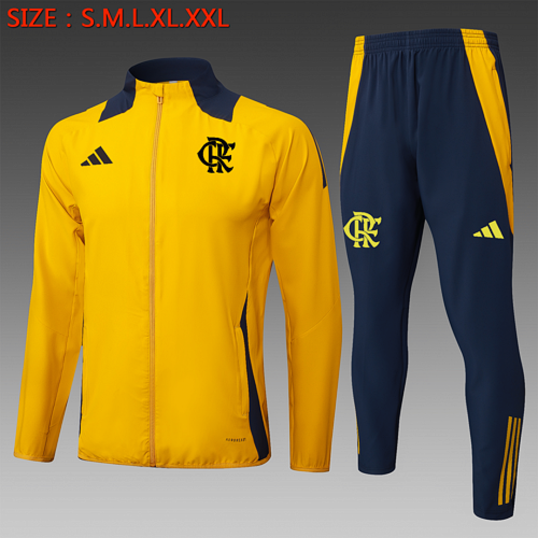 25-26 Kit Adulto Flamengo Amarelo Azul S-XXL