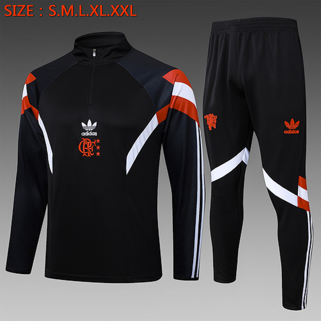 25-26 Kit Adulto Flamengo Preto S-XXL