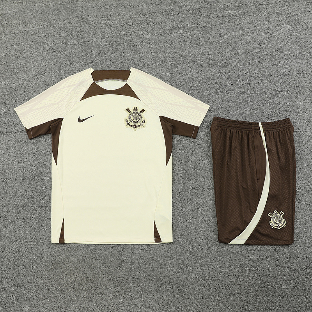 24-25 Kit Adulto Corinthians Bege S-XXL