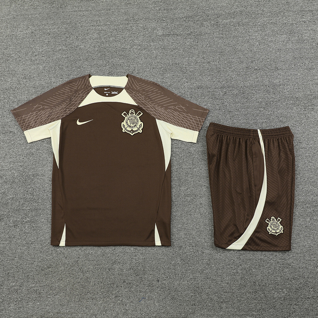 24-25 Kit Adulto Corinthians Marrom S-XXL