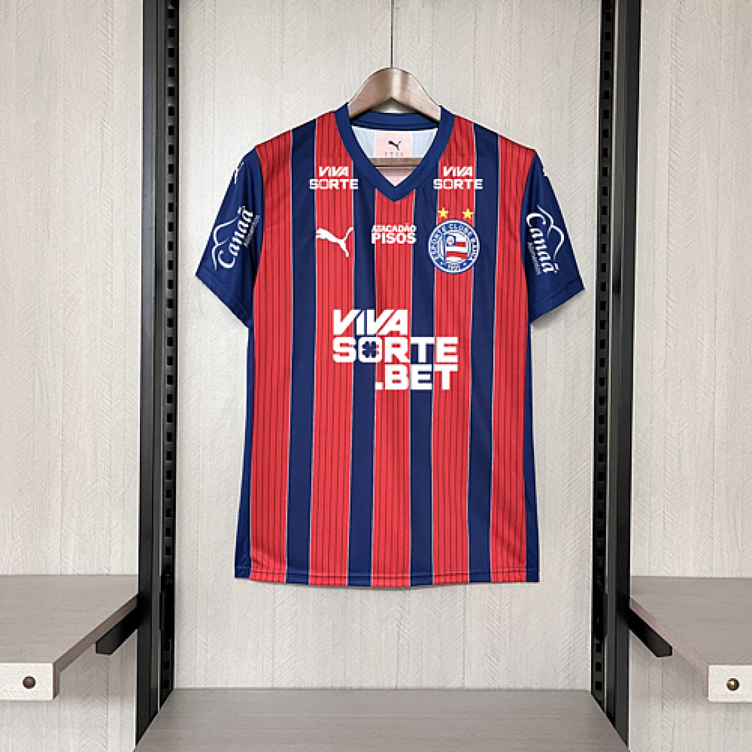 Camisa Bahia 2025/26 - Away (Tricolor) - Versão Patrocinada