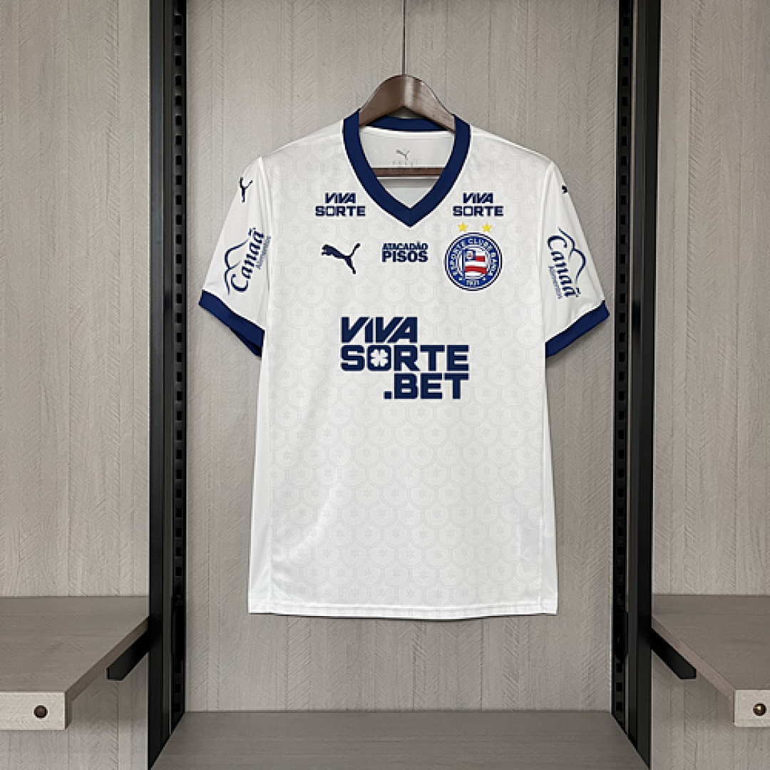 Camisa Bahia 2025/26 - Home (Branca) - Versão Patrocinada