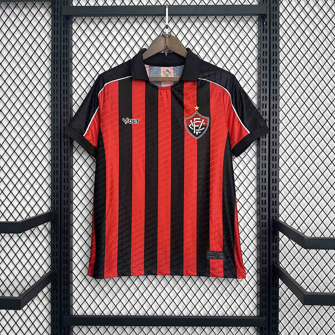 Camisa Vitória 2025/26 - Home (Rubro-Negra) Oficial