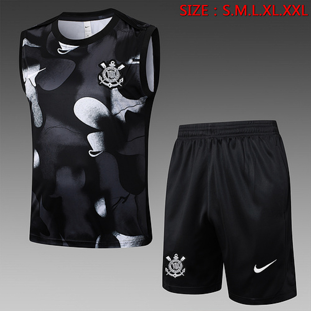 25-26 Kit Adulto Regata Corinthians Pre Jogo S-XXL