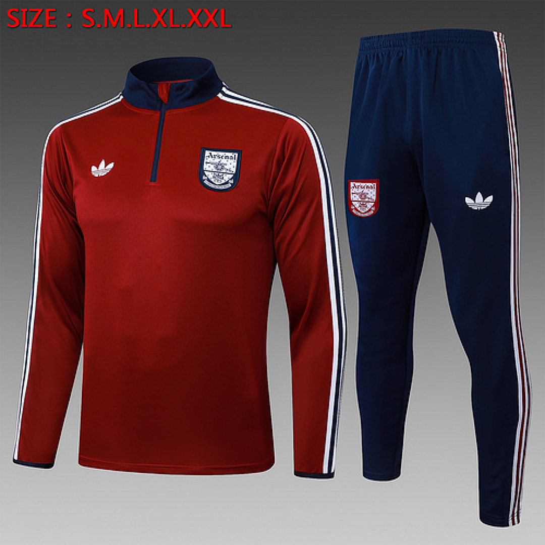 25-26 Kit Adulto Arsenal Vermelho S-XXL
