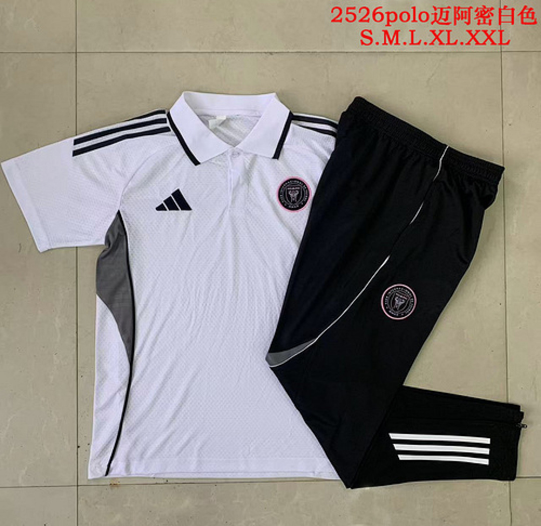 25-26 Kit Adulto Inter Miami POLO Branco S-XXL