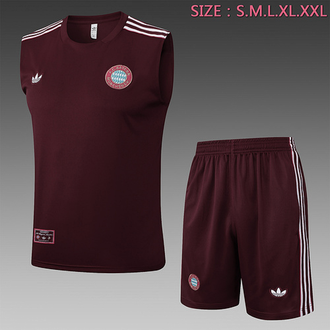 25-26 Kit Adulto Bayern Regata Vermelho S-XXL