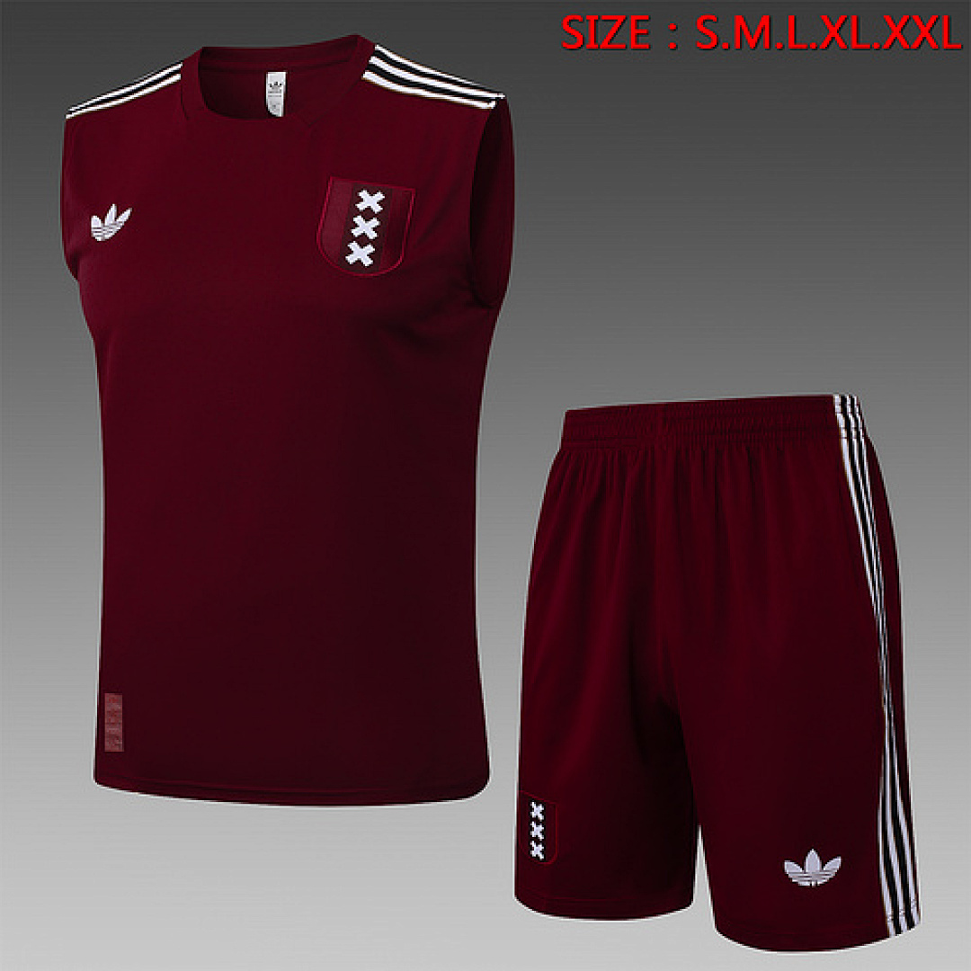 25-26 Kit Adulto Ajax Regata Vermelho S-XXL