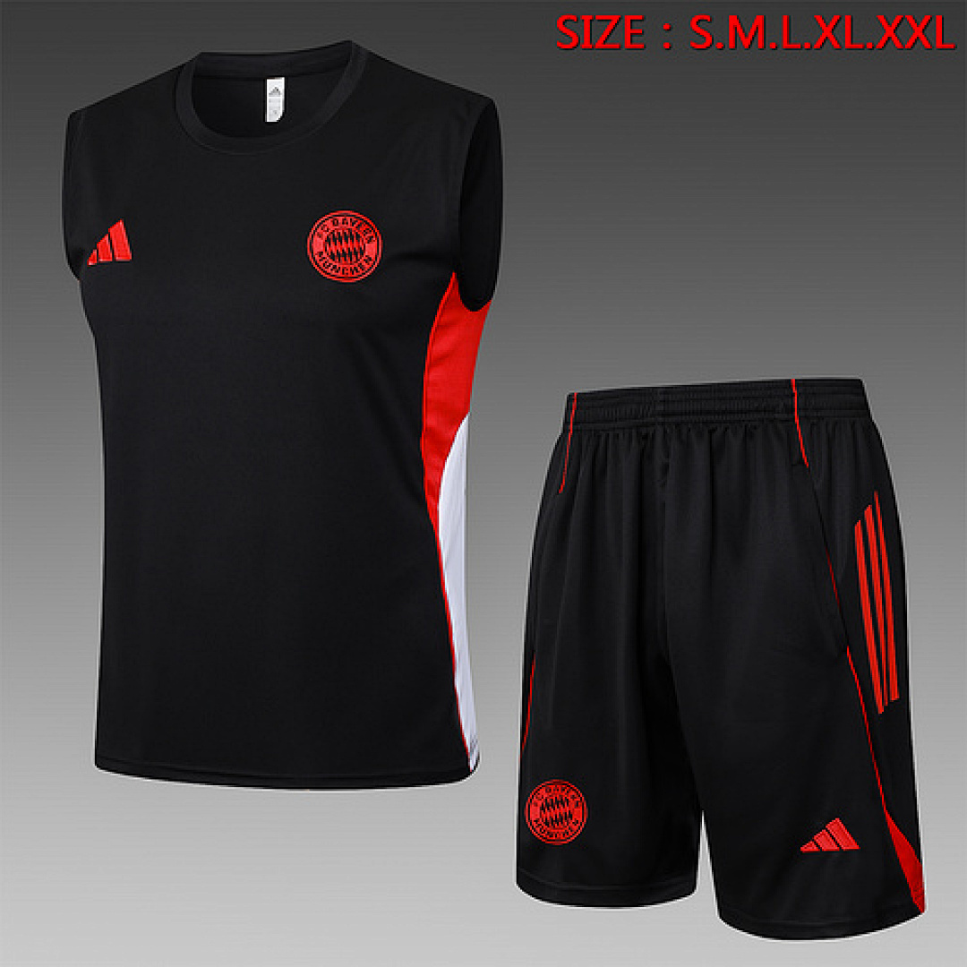 25-26 Kit Adulto Bayern Regata Preto S-XXL