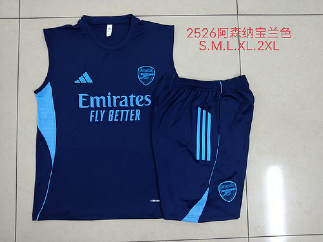 25-26 Kit Adulto Arsenal Regata Azul S-XXL