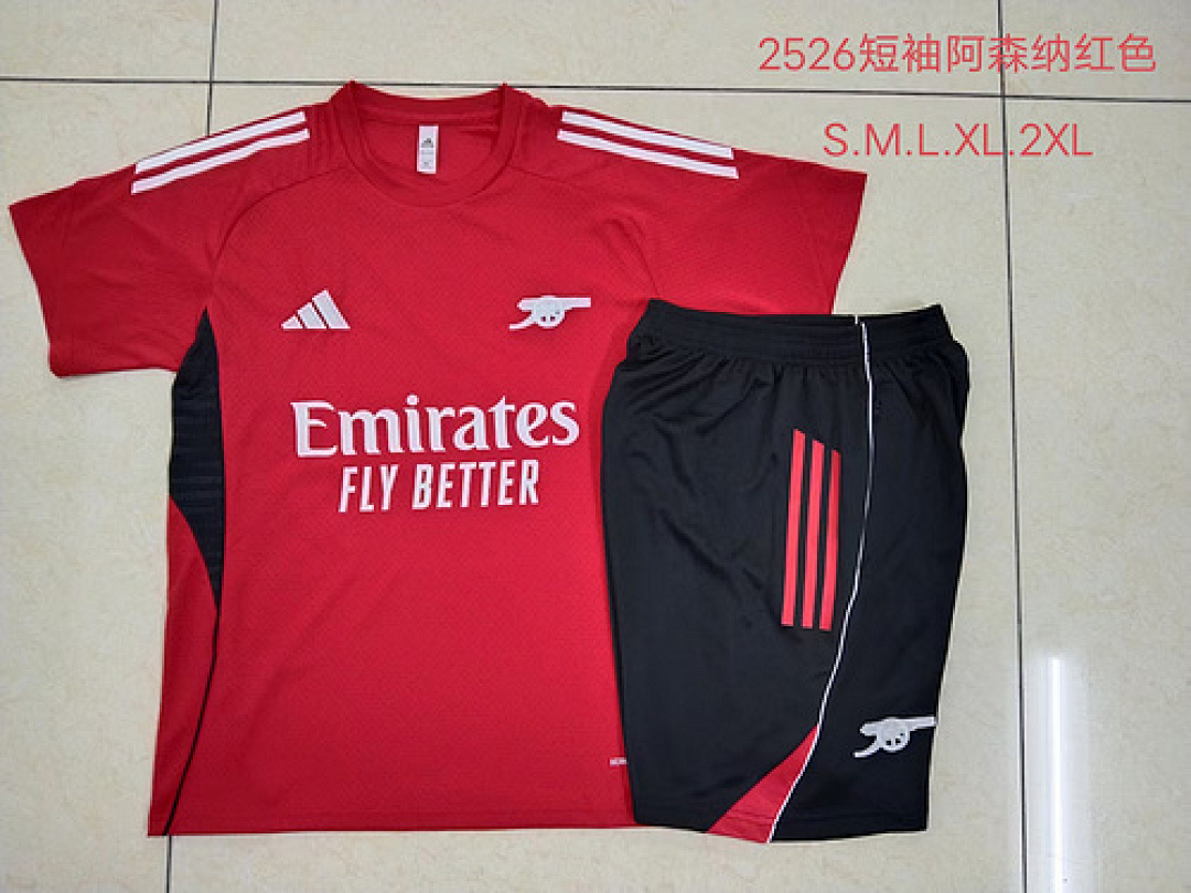 25-26 Kit Adulto Arsenal Vermelho S-XXL