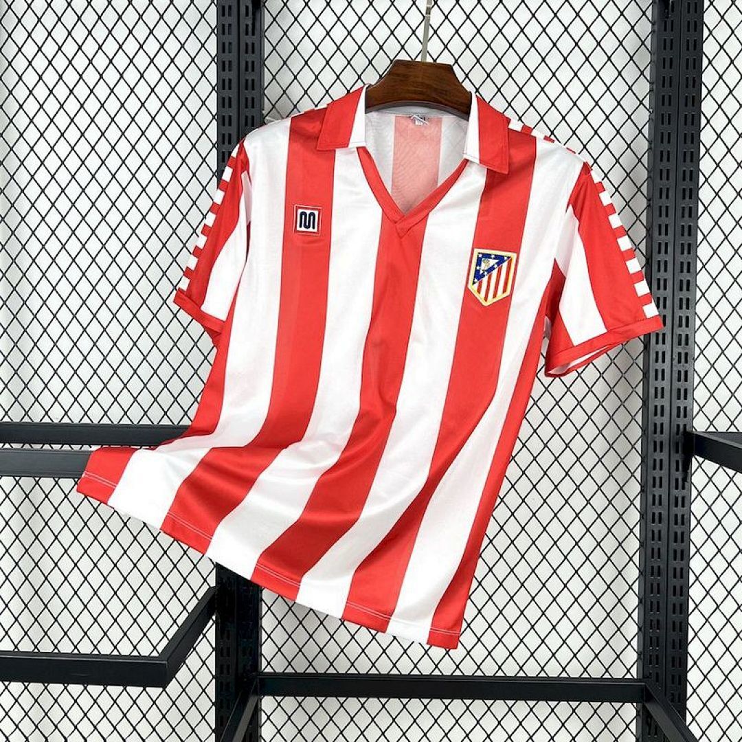 Retro 1982-83 Atletico Madrid Home S-XXL
