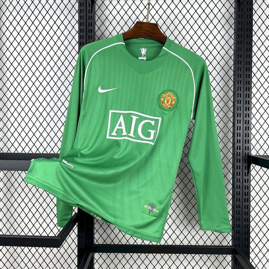 Retro 2007-08 Long Sleeves Manchester United Goalkeeper S-XXL