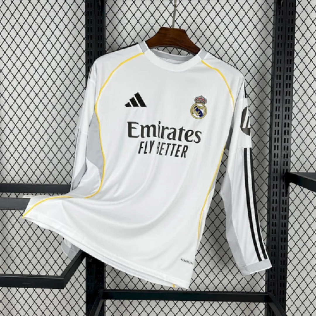 25-26 Real Madrid Home Long Sleeve S-XXL