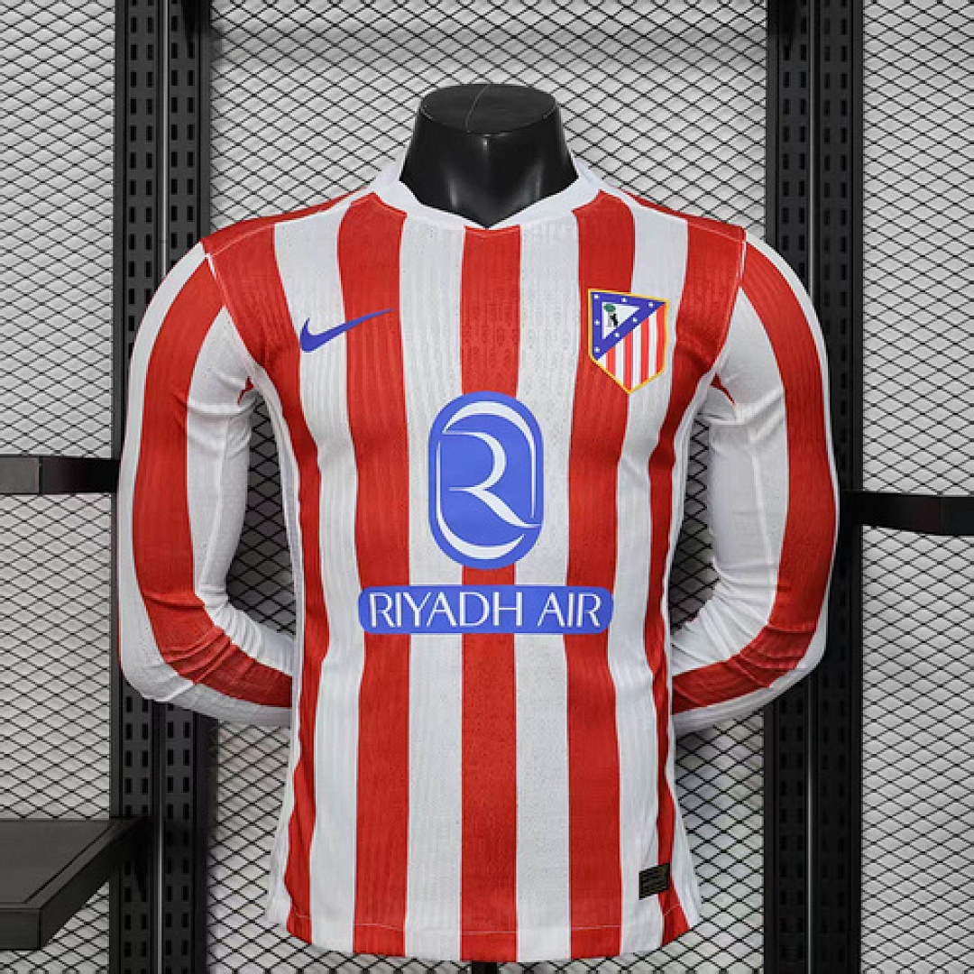 25-26 Player Long Sleeves Atletico Madrid Home S-XXL