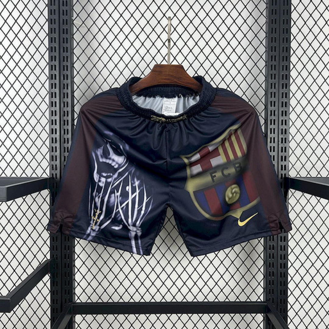 Shorts Barcelona 2000_01 Home Retro Skeleton S-XXL